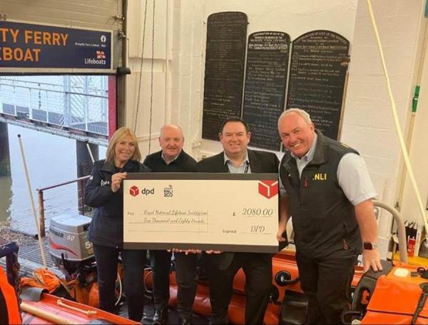 DPD Dundee Depot donation for Broughty Ferry RNLI