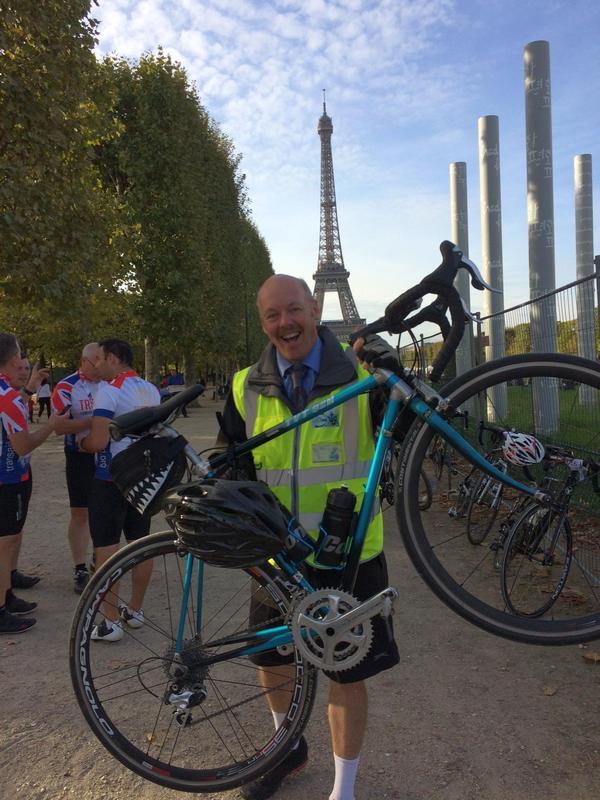 #ioc4transaid IoC Chair completes London-Paris charity cycle ride