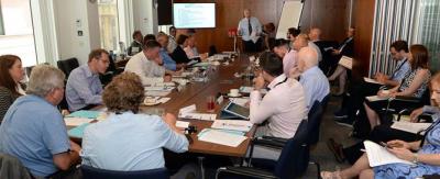 DfT - TfL – GLA &amp; One hundred thousand vans at the table with a Curly Wurly finish