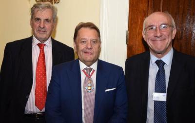 IoC President, Lord Falkland with Transport Minister John Hayes CBE and TfL Leon Daniels talk express sector code of practice
